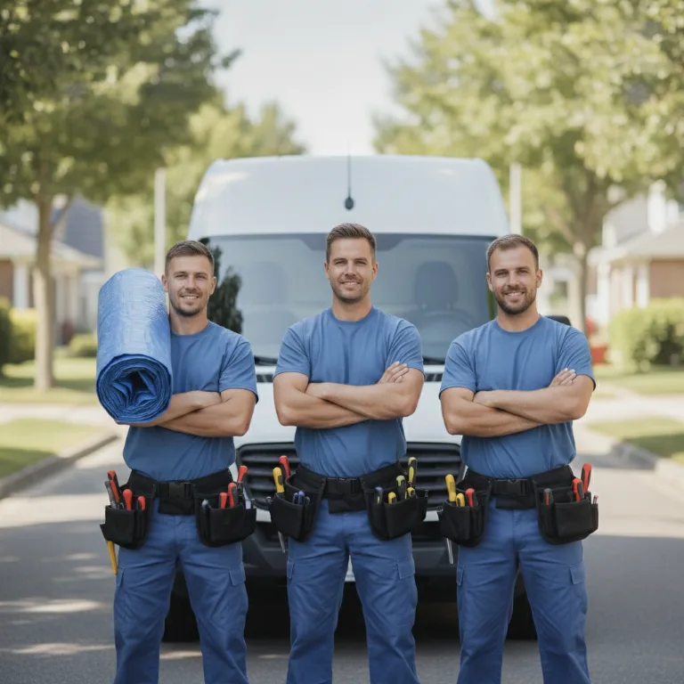 Temporäre Dachabdeckung Team in Floridsdorf
